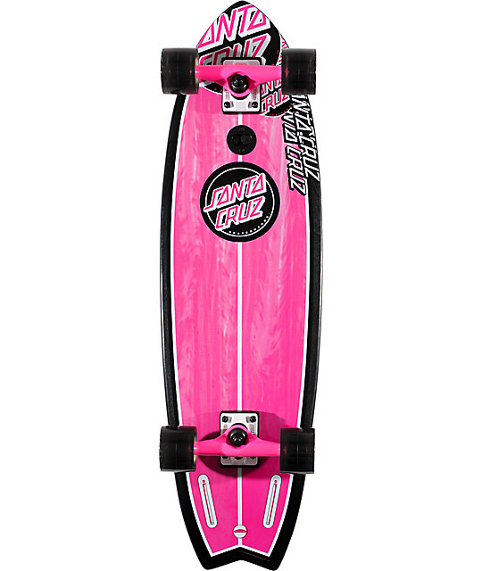 Santa Cruz Pink Shark 33" Complete Longboard